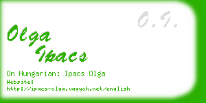 olga ipacs business card